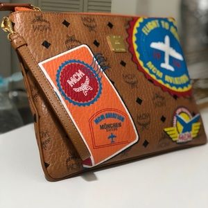 Limited addition MCM wristlet